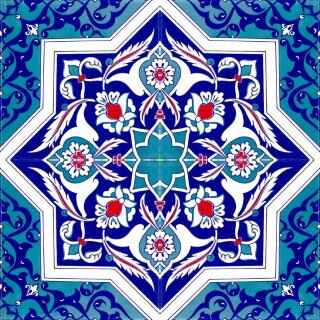 20x20 cm Çini Karo P-94